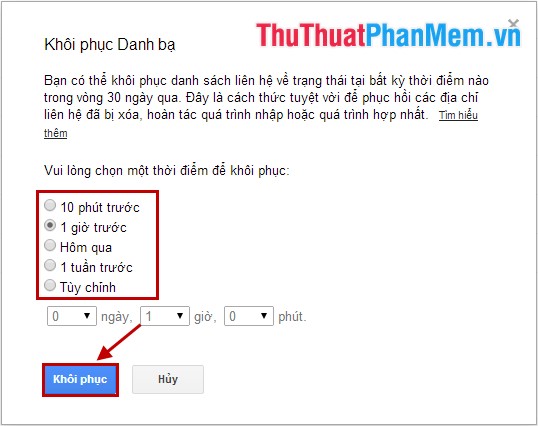 Recover deleted contacts in Gmail Picture 5