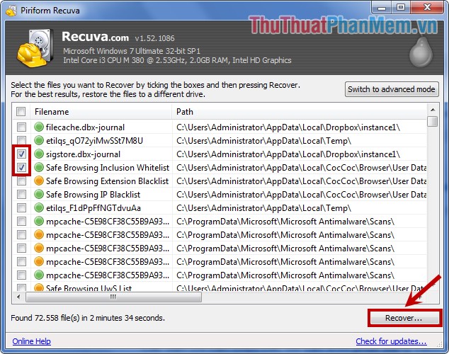 Recover deleted data with Recuva Picture 6