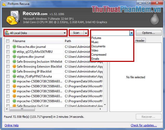 Recover deleted data with Recuva Picture 8