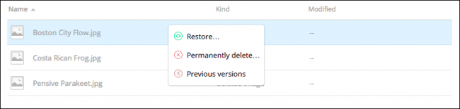 Recover deleted files from the cloud service Picture 4