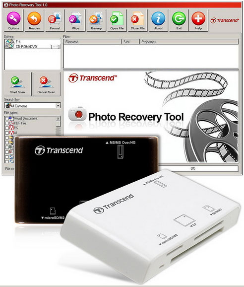 Recover photos and data with Transcend card reader Picture 1