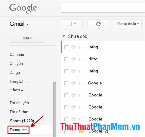 Recover, retrieve deleted emails in Gmail Picture 2