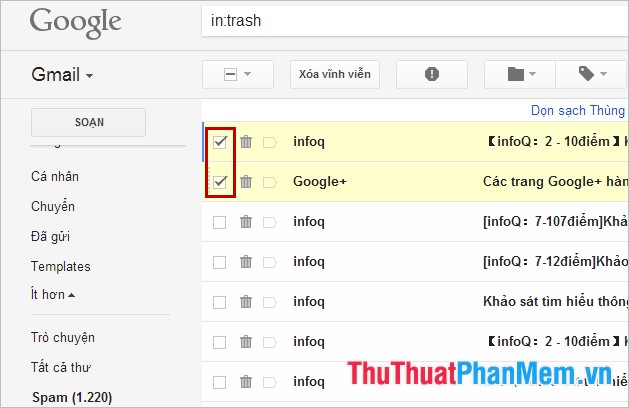 Recover, retrieve deleted emails in Gmail Picture 3
