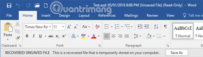 Recovering unsaved Word files, retrieving Word, Excel and PowerPoint files before saving Picture 12