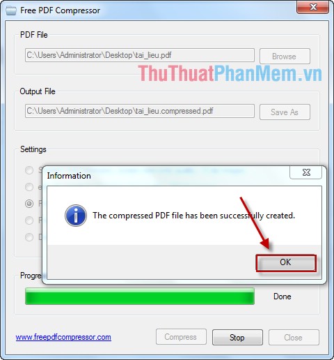 Reduce the size of PDF files with Free PDF Compressor Picture 14