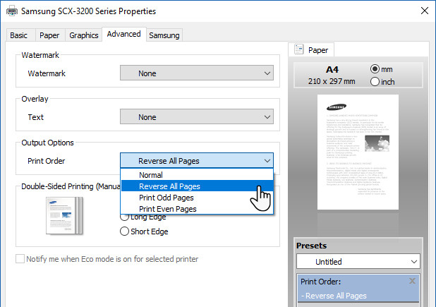 Relax with 3 ways to print in this simple reverse order Picture 2