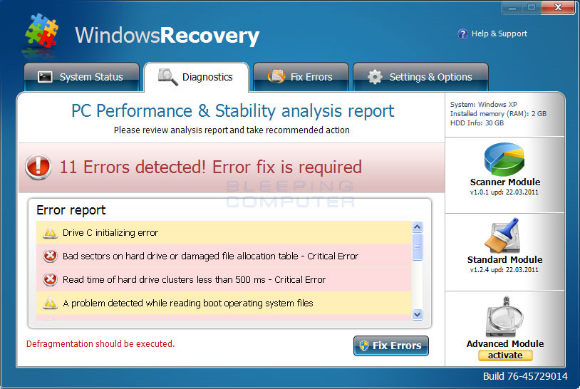 Remedies of Windows XP / Vista Recovery Picture 2
