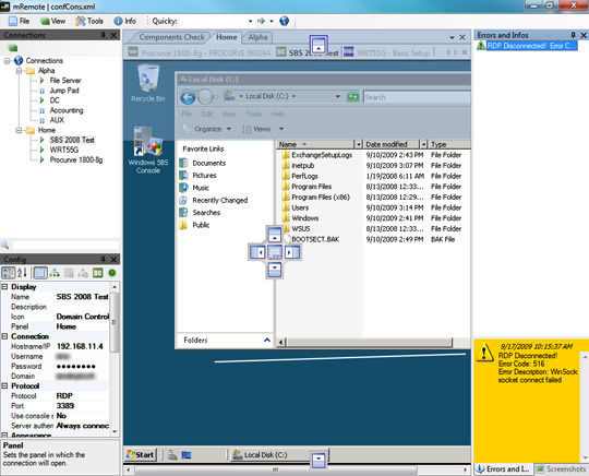 Remote connection management with mRemote Connection Manager Picture 2