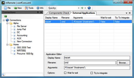 Remote connection management with mRemote Connection Manager Picture 5