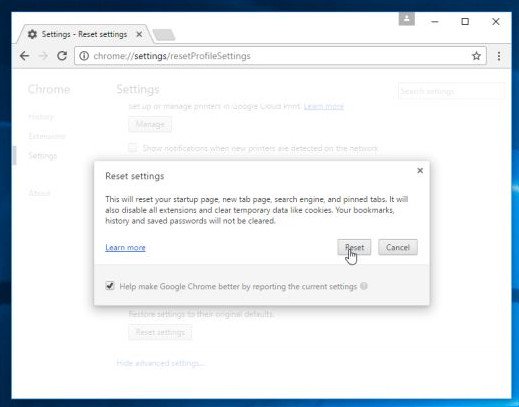Remove completely navigation Yeabd66. cc in browsers Picture 19