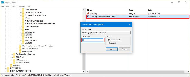 Remove Network icon on Lock Screen lock screen Windows 10 Picture 3