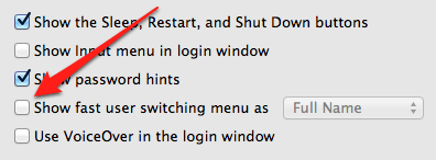 Remove the Login Window section from the OS X Lion menu bar Picture 7