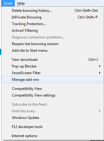 Remove Toolbar browser in Internet Explorer Picture 1
