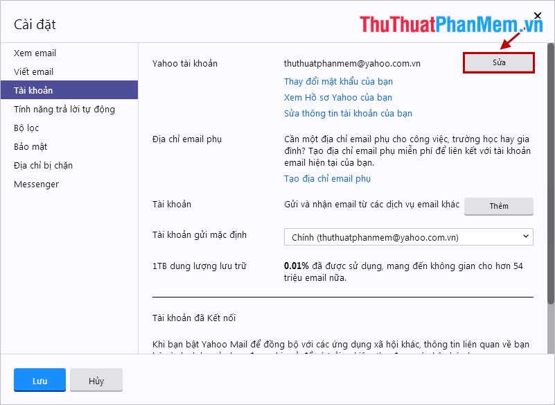 Rename users in Gmail, Yahoo and Outlook Picture 5