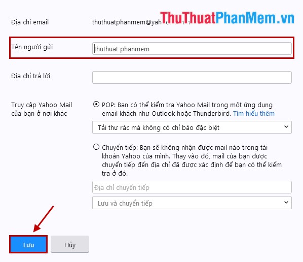 Rename users in Gmail, Yahoo and Outlook Picture 6