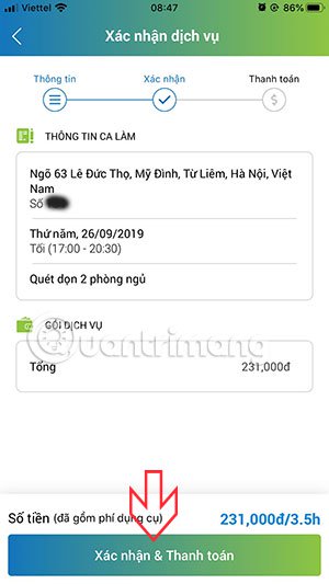 Rent a quick maid with the JupViec application on the phone Picture 10