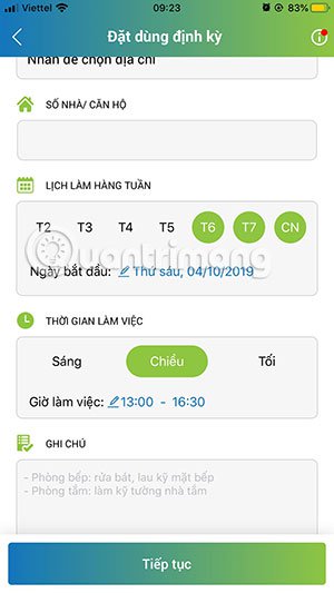 Rent a quick maid with the JupViec application on the phone Picture 11