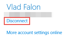 how to disconnect microsoft account from windows 8