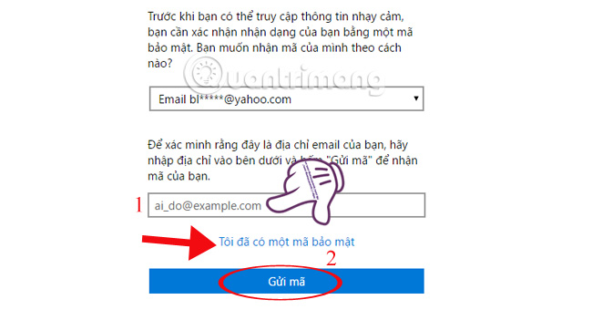 Replace password for Hotmail account Picture 3