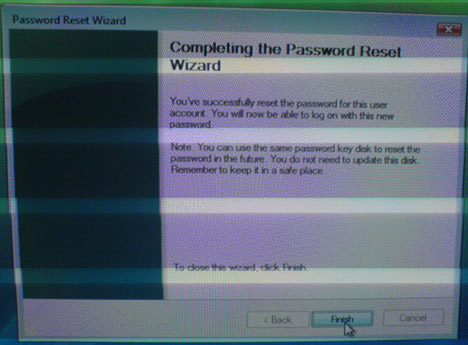 Reset account password in Vista Picture 13