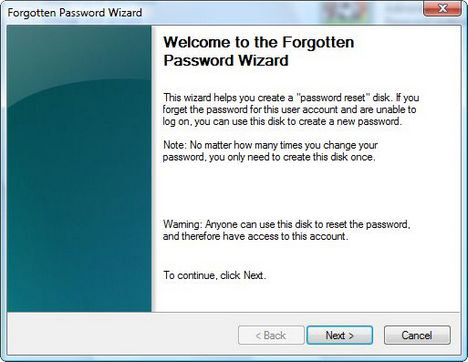 Reset account password in Vista Picture 3