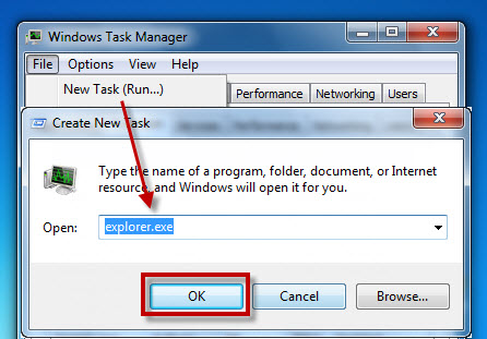 Restart Windows Explorer when the Not Responding error Picture 4