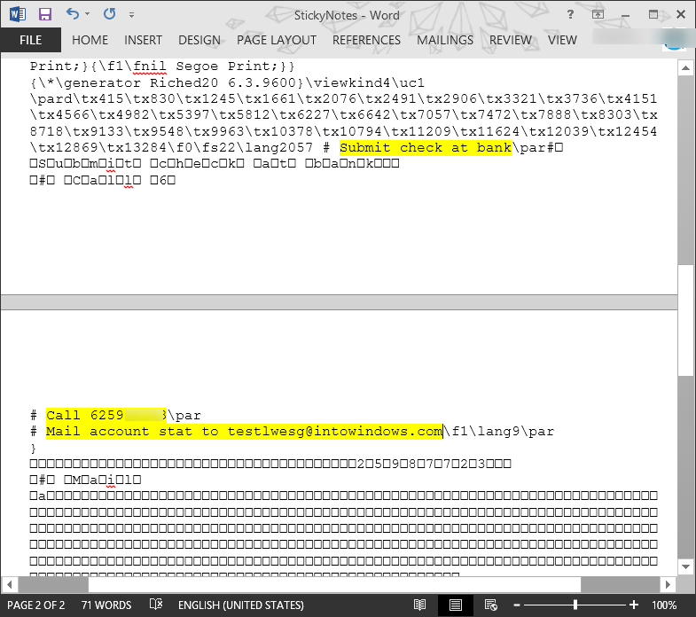 Restore Sticky Note deleted on Windows Picture 4