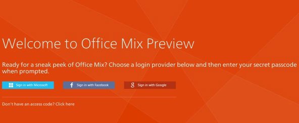 Revealed Office Mix Preview, limited to registration Picture 1
