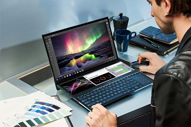 Review Asus ZenBook Pro Duo UX581, a 2-screen laptop from Asus - 76 million is worth it? Picture 11