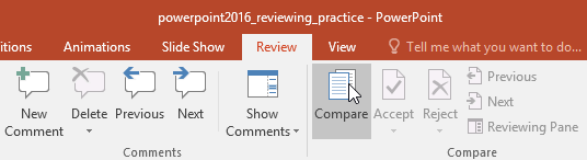 Review presentations in PowerPoint 2016 Picture 12