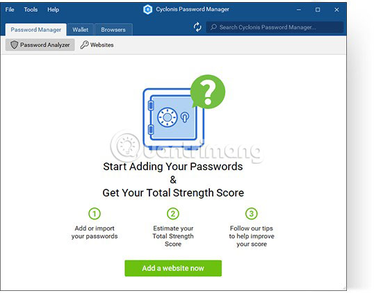 Review the Cyclonis Password Manager password manager Picture 1
