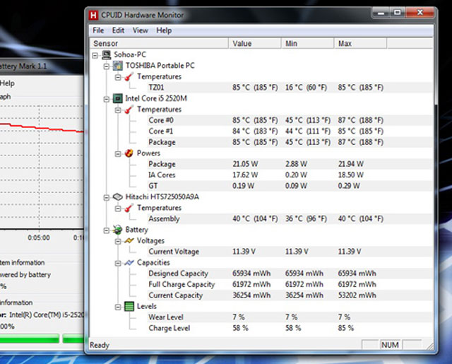 Review Toshiba Portégé R830 Picture 16