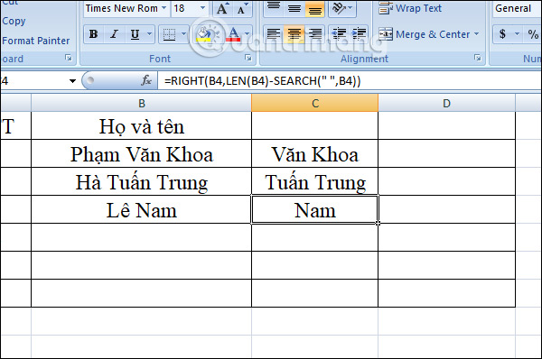 RIGHT function, how to use the right-cut string function in Excel Picture 5