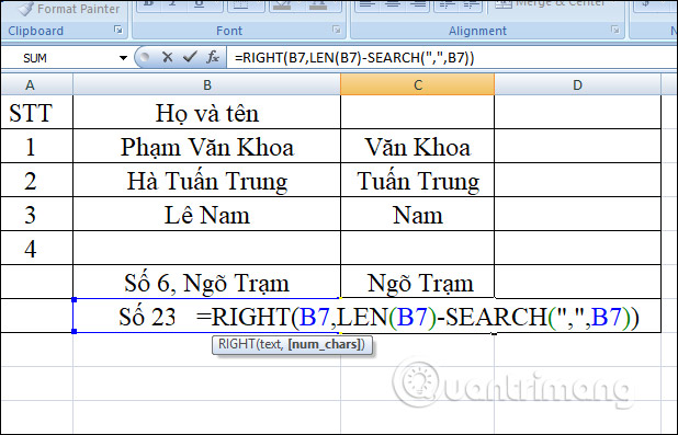 RIGHT function, how to use the right-cut string function in Excel Picture 6