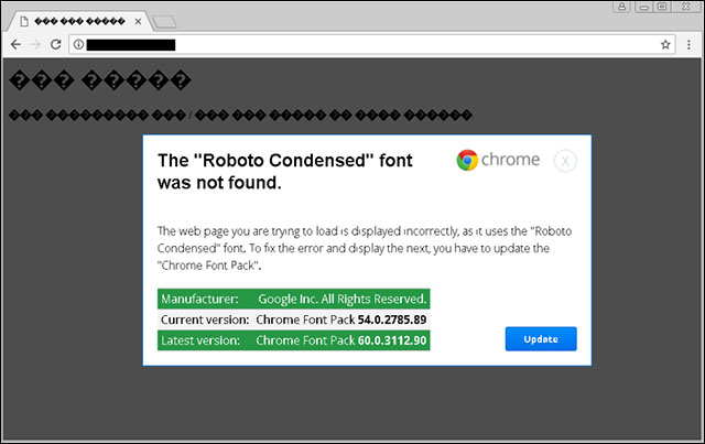 Roboto Font Condensed install malware on your computer Picture 2