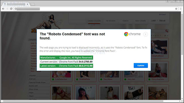 Roboto Font Condensed install malware on your computer Picture 3