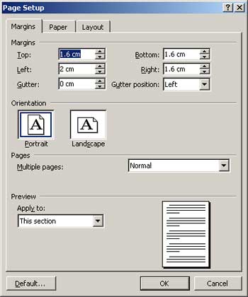 Role of Section in text presentation Picture 2