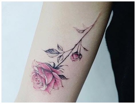 Rose tattoo - The most beautiful rose tattoo patterns Picture 110