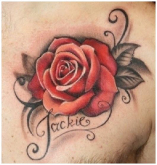 Rose tattoo - The most beautiful rose tattoo patterns Picture 112