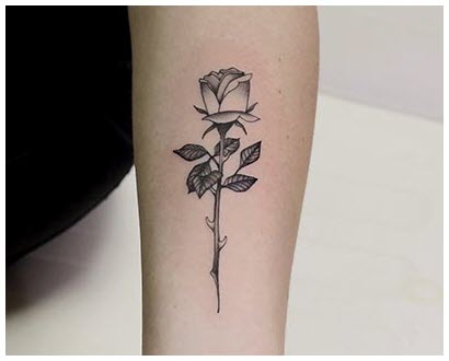 Rose tattoo - The most beautiful rose tattoo patterns Picture 118
