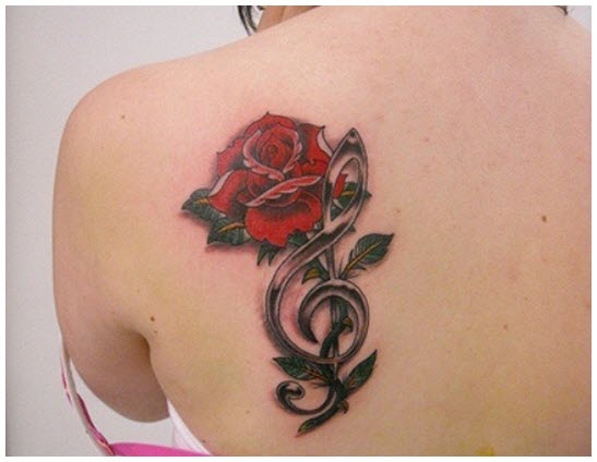 Rose tattoo - The most beautiful rose tattoo patterns Picture 15