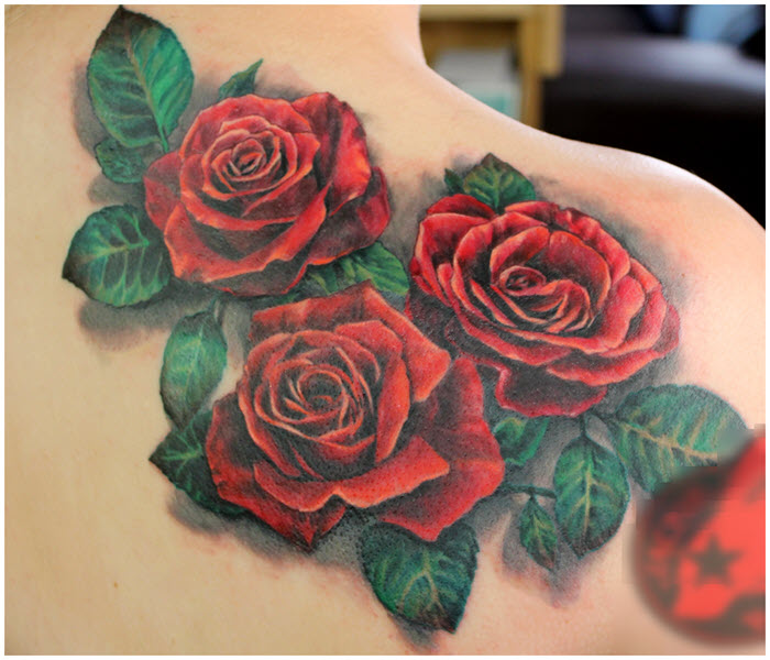 Rose tattoo - The most beautiful rose tattoo patterns Picture 18