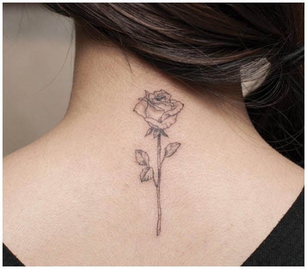Rose tattoo - The most beautiful rose tattoo patterns Picture 24