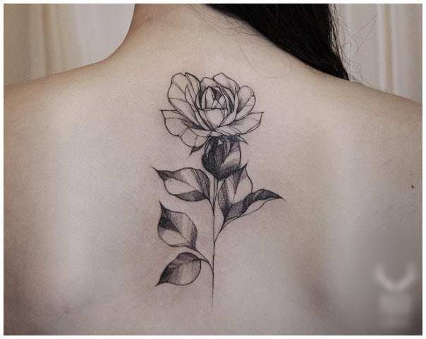 Rose tattoo - The most beautiful rose tattoo patterns Picture 28