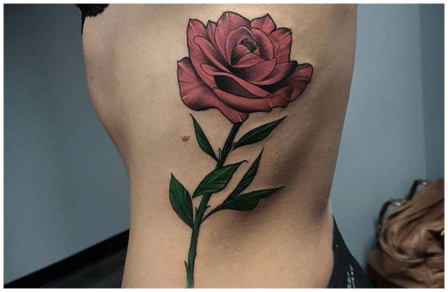 Rose tattoo - The most beautiful rose tattoo patterns Picture 31