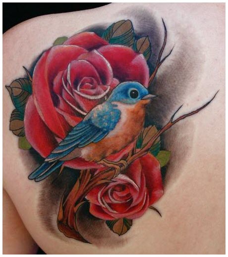 Rose tattoo - The most beautiful rose tattoo patterns Picture 34