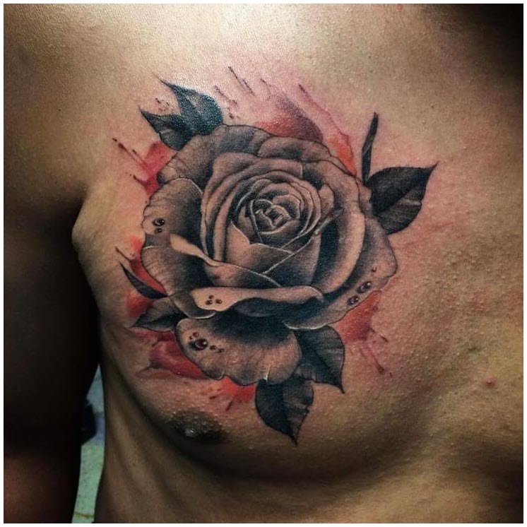 Rose tattoo - The most beautiful rose tattoo patterns Picture 45