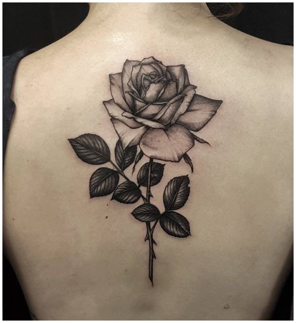 Rose tattoo - The most beautiful rose tattoo patterns Picture 46