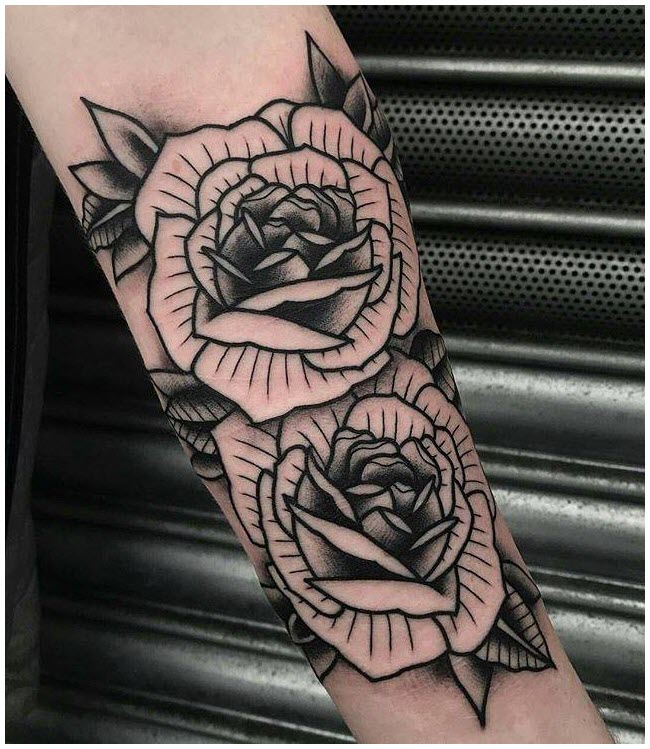 Rose tattoo - The most beautiful rose tattoo patterns Picture 76
