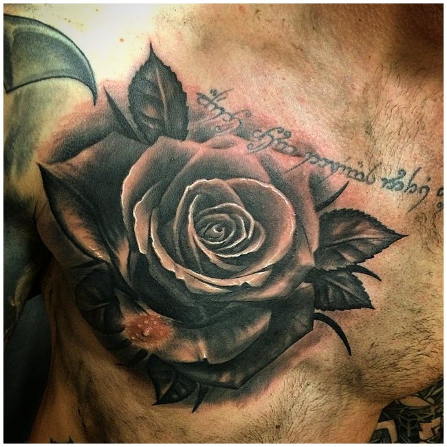 Rose tattoo - The most beautiful rose tattoo patterns Picture 82